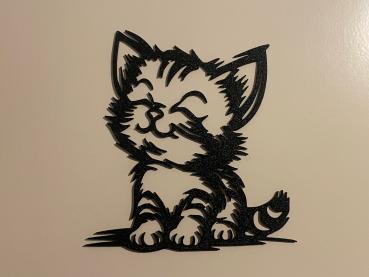 Katze Wandkunst Wallart V2