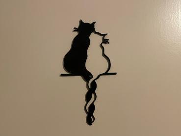 Katzen Paar Wandkunst Wallart