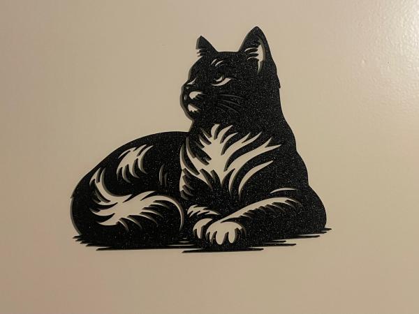 Katze liegend Wandkunst Wallart