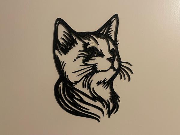 Katzen Kopf Wandkunst Wallart