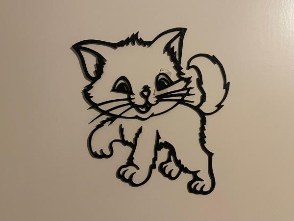 Katze Wandkunst Wallart V1