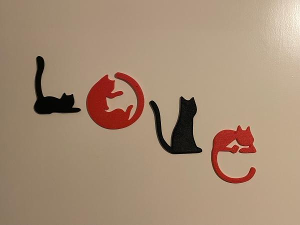 Katzen LOVE Wandkunst Wallart