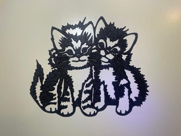 Katzen Paar Wandkunst Wallart V2